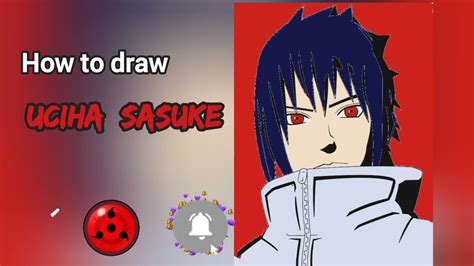 How To Draw Sasuke Uciha Digital Version Youtube