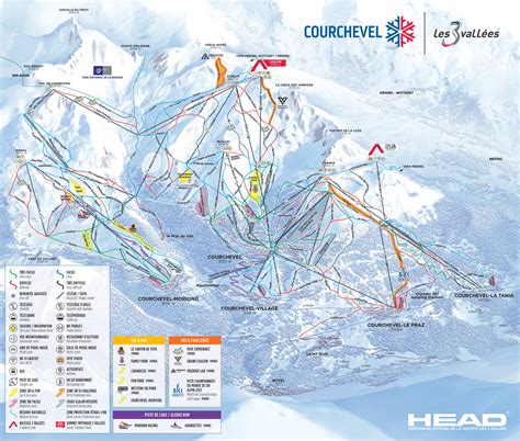 Meribel Piste Map And Three Valleys Piste Maps