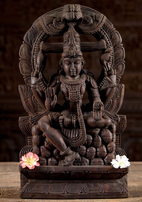 Sold Wood Shiva Carving Seated Under Arch 18 97w1k Hindu Gods And Buddha Statues
