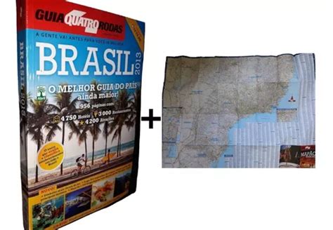 Kit Guia Quatro Rodas Brasil Mapa Rodovi Rio Map O Mercadolivre