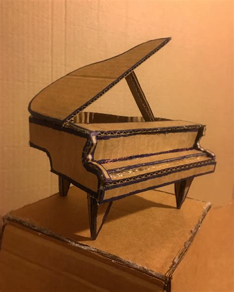 Miniature Cardboard Grand Piano Rcardboard