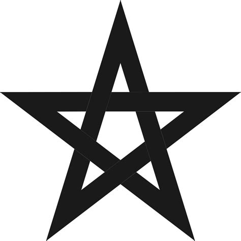 Pentagram Pentacle Symbol Png Clipart Angle Black And
