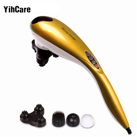 Yihcare Infrared Electric Dolphin Massager Body Leg Neck Massage Hammer Vibration Stick Roller
