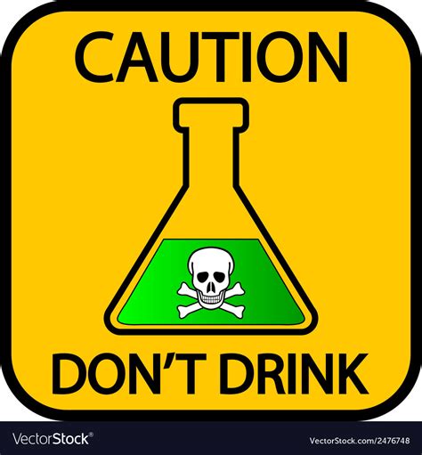 Danger Chemicals Sign Royalty Free Vector Image