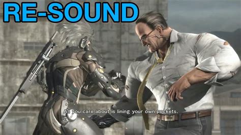 Metal Gear Rising Revengeance Raiden Vs Senator Armstrong Cutscene