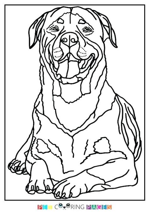 Cute puppy coloring pages for kids. Rottweiler Coloring Pages at GetColorings.com | Free ...
