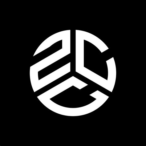 Zcc Letter Logo Design On Black Background Zcc Creative Initials
