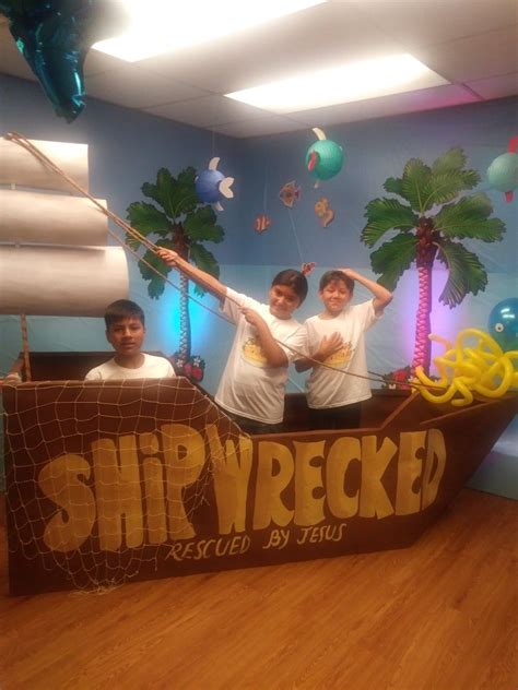 Fall Ball Shipwreck Stage Design Vbs Rescue Projects Ideas Log