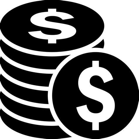 Coins Of Dollars Stack Svg Png Icon Free Download 61874