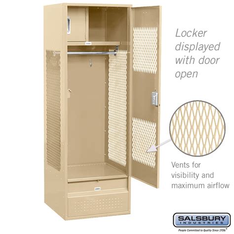 Standard Gear Metal Locker Ventilated Door 6 Feet High 24 Inches