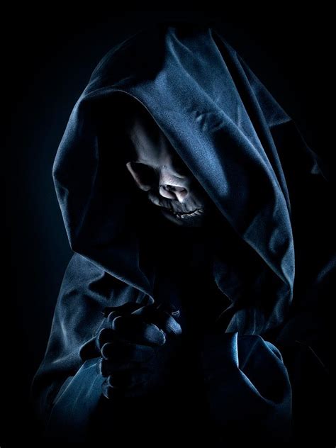 Hooded Skull 3 By Fraggeroni Grim Reaper Art Skull Art Dark Artwork