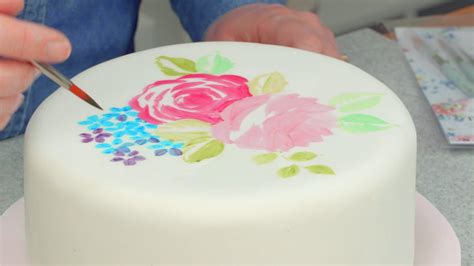 How To Paint On A Cake
