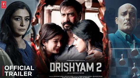 Drishyam 2 Official Trailer Poster Review Ajay Devgan Tabu