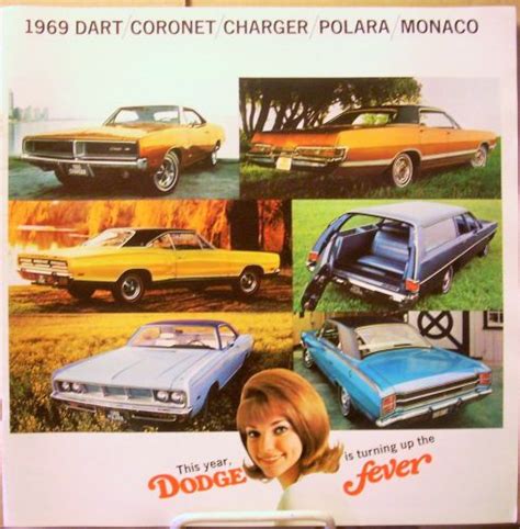 Purchase Nos Mopar 1969 Dodge Sales Brochure Charger Coronet Rt Super