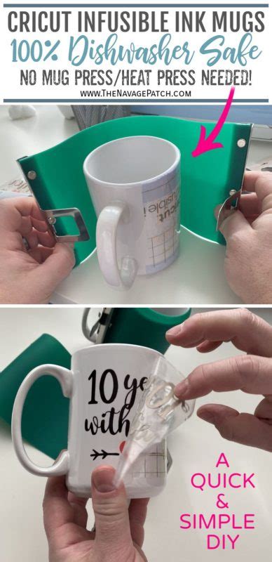 DIY Cricut Infusible Ink Valentine S Mugs No Mug Press Needed