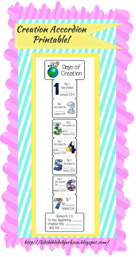 Our resources can help you teach these important biblical truths. Bible Fun For Kids: The Creation For Kids: Day 2