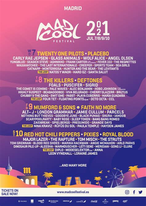 Check out the latest lineups and news from festival around the world. Mad Cool Festival 2021 Lineup: Chili Peppers, Faith No ...