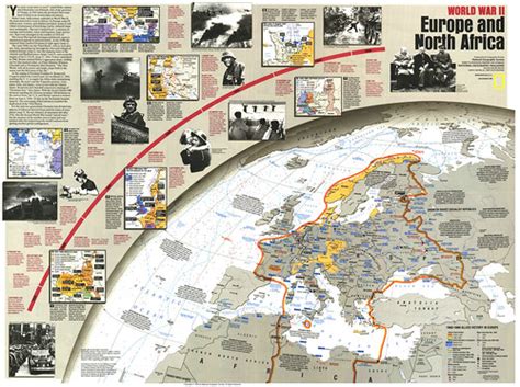 World War 2 Map In Europe And North Africa