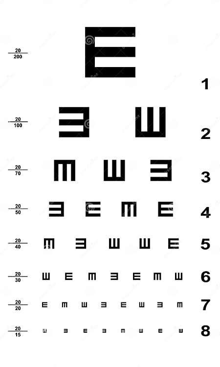 Eye Test Chart Stock Illustration Illustration Of Spectacles 8328966