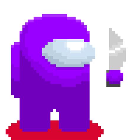 Purple Impostor Pixel Art