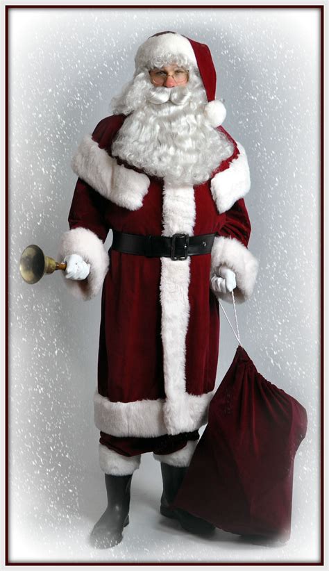 Traditional Santa Costume Available To Hire From The Costume Shop