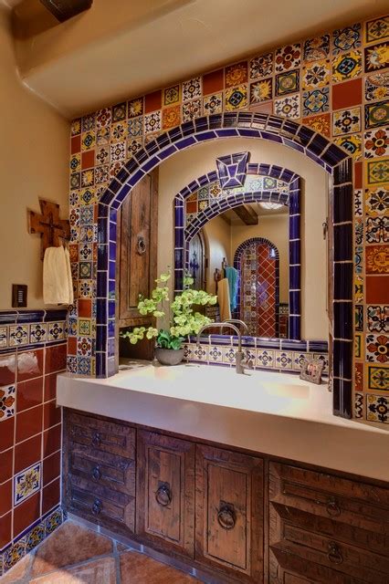 Mexican tile designs 1346 old route 22 duncansville, pa 16635. Spanish delight - Mediterranean - Bathroom - other metro ...
