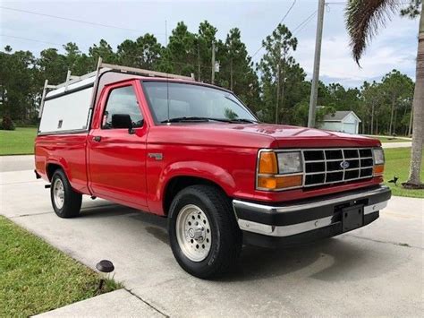 1991 Manual Stick Shift Ford Ranger Xlt With 3 Lock Door Shell Camper 5