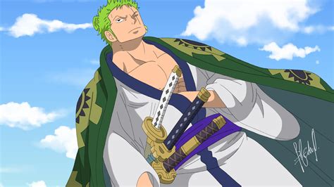 One Piece Zoro Roronoa By Edwardbn