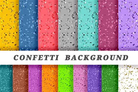 Confetti Glitter Backgrounds Digital Paper Textures