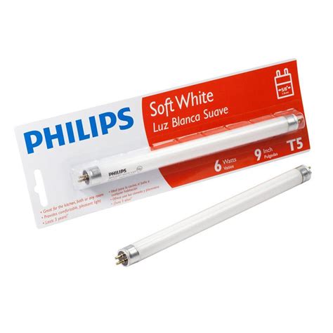 Philips 9 In T5 6 Watt Soft White 3000k Linear Fluorescent Light