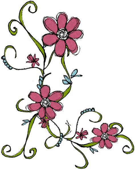 Flower Doodle Png Clipart Full Size Clipart 2529300 Pinclipart