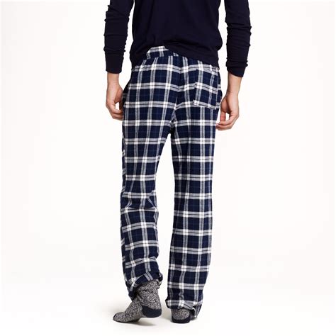 Lyst Jcrew Slim Flannel Pajama Pant In Bedford Blue