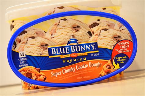 Food And Ice Cream Recipes Review Blue Bunny Super Chunky Cookie Dough