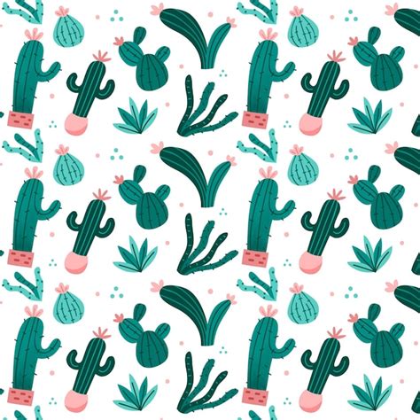 Free Vector Cactus Pattern