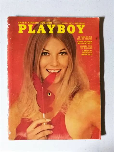 Vintage Playboy Magazine March Playmate Cynthia Hall Dick Cavett Vargas Picclick