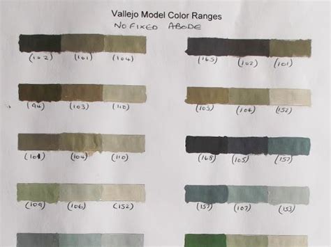 Thumbnail Preview Of A Drive Item Vallejo Paint Paint Charts Vallejo