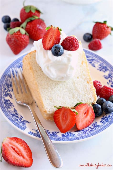 In a food processor or blender, pulse the granulated sugar until the sugar is fine and powdery. No Fail Homemade Angel Food Cake - The Busy Baker | Recipe ...