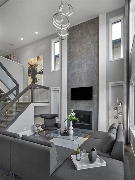 Monochrome Gray Luxury Living Room Decor Living Room Decor Modern