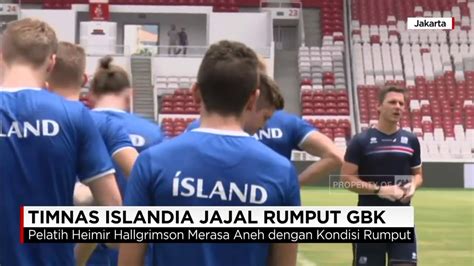 Pelatih Timnas Islandia Protes Rumput Gbk Tidak Bagus Indonesia Vs