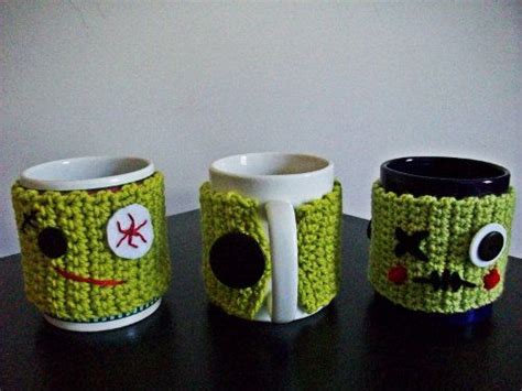 Zombie Mug Cozy Geek Crafts Geek Crafts Crochet Coffee Cozy