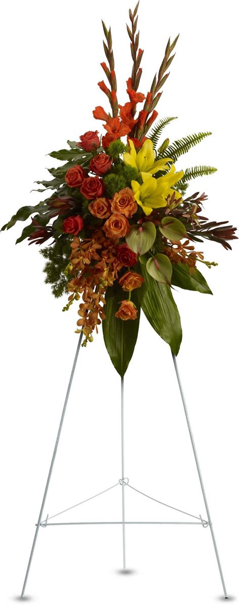 Funeral sprays (ordered from near or far) are the most ideal symbol of condolence to send to a funeral service in honor of the passing of a friend, family member, or other loved one, it can be difficult to. Tropical Tribute Spray | Funeral sprays, Casket flowers ...