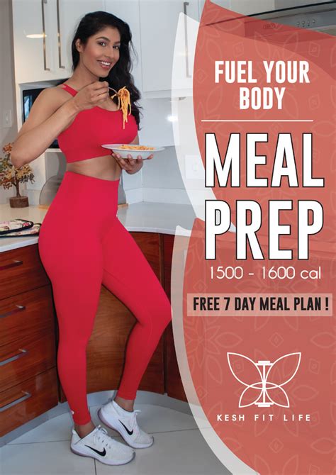 Fuel Your Body Meal Prep1500 1600 Calories Free 7 Day Meal Plan
