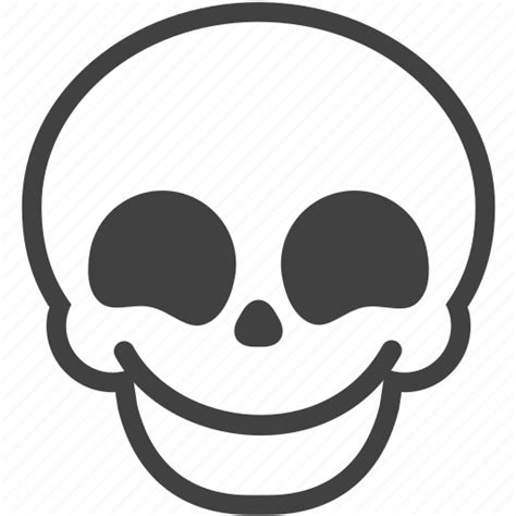 Emotion Expression Face Happy Skull Smile Smiley Icon