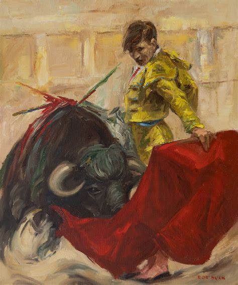 Raphaël De Buck Paintings For Sale Bullfighter