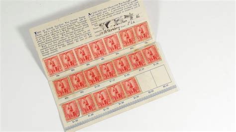 Wwii 10 Cent Stamp Album 1942 War Savings Bonds Stamps Etsy