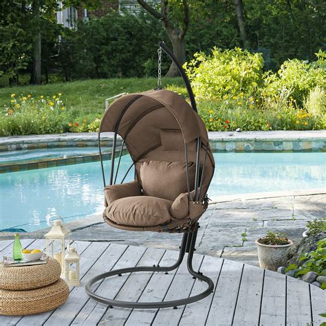 Barton Hanging Egg Chair Swing Chair Cushions With Stand Lounge Egg