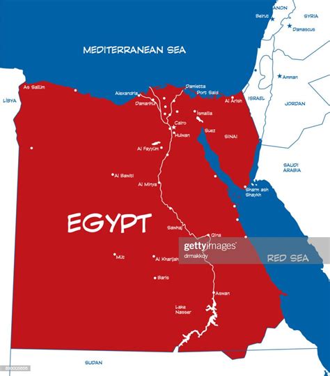 Egypt Map High Res Vector Graphic Getty Images