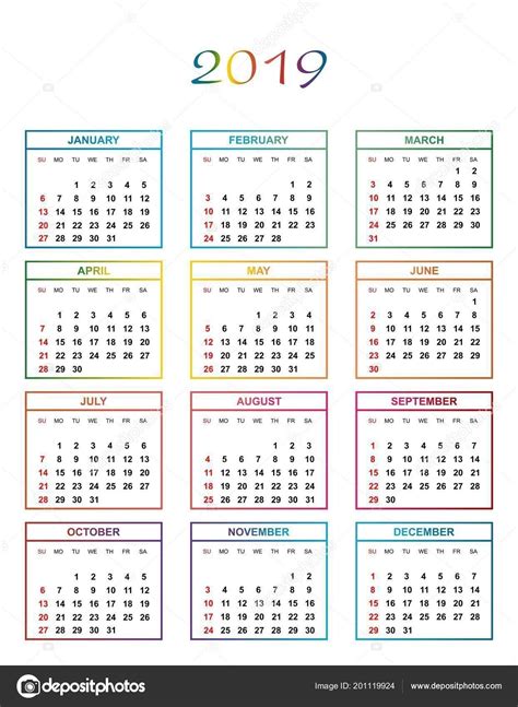Year Calendar Days Numbered Month Calendar Printable