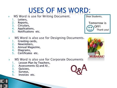 Ppt Ms Word Word Processing Powerpoint Presentation Id6301655