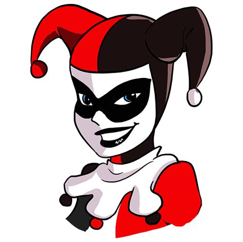 How To Draw Harley Quinn Really Easy Drawing Tutorial